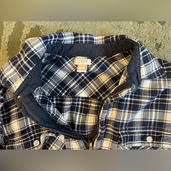 J Crew Flannel Half Zip-up - Picture 4 of 4